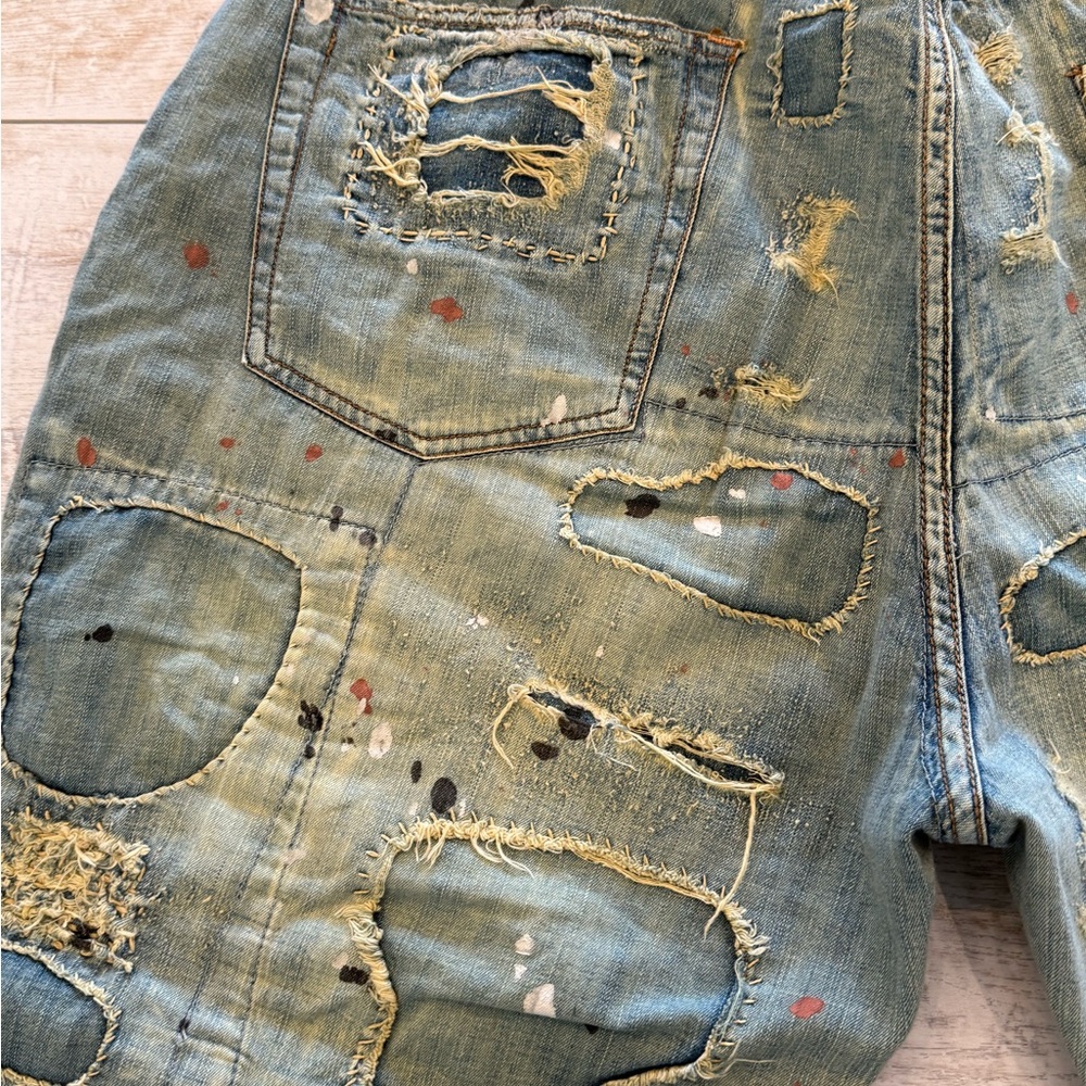 Magnolia Pearl Blue Denim with Pink Button, Never Worn, OSFA - Picture 4 of 6